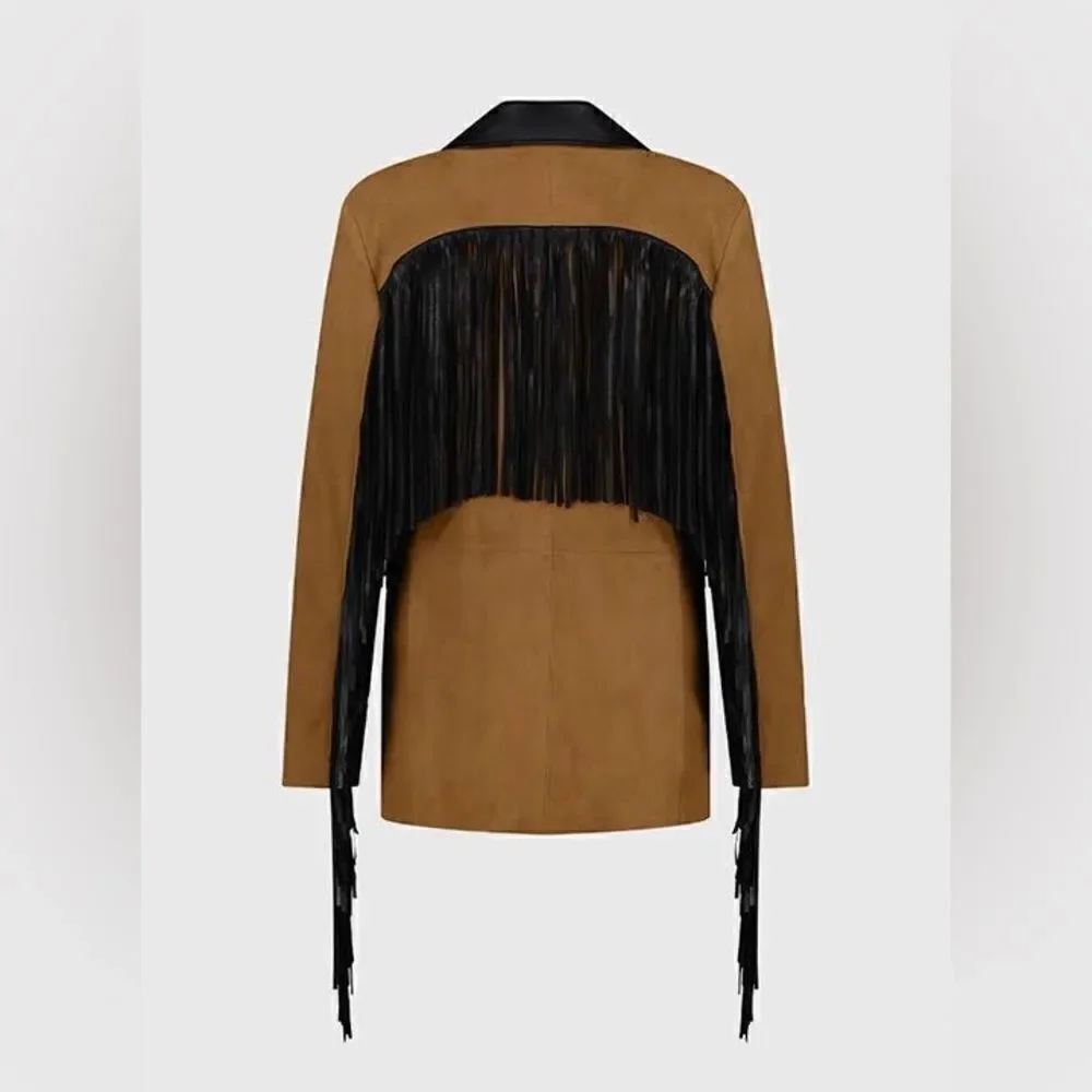 New DANCASSAB PATSY Leather Jacket size S